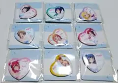 ラブライブサンシャイン GIGOコラボカフェ Aqours ハート缶バッジ