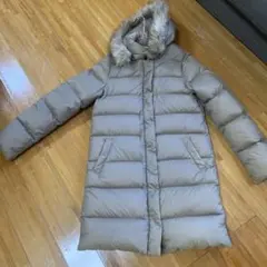 BEAMS HEART フード付きダウンジャケット サイズ0 ベージュ