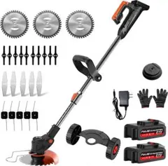 電動草刈り機 充電式 電動コードレス 軽量1.8kg大容量バッテリー PSE認証