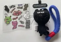 MAOMAO MAO ぬいぐるみマスコット キーホルダー　黒猫