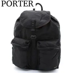 【良品】PORTER TANKER リュックサック バックパック ナイロン 黒