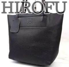 美品】ヒロフ チェスタ Hロゴ レザー トートバッグ M B5収納可能