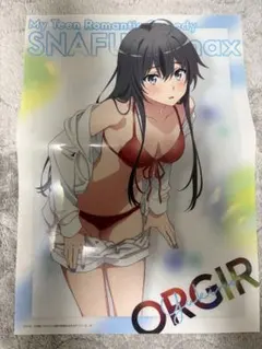 俺ガイル きゃらっとくじ 水着 A3クリアポスター 雪ノ下雪乃 一色いろは 2枚