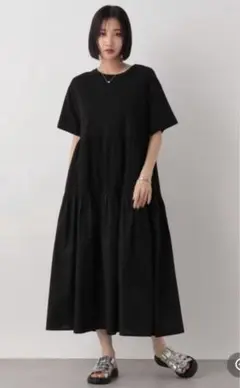 LOWRYS FARM カットティアードワンピースＳＳ 新品未使用