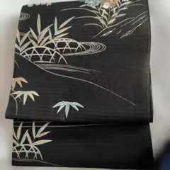 あや　アンティーク名古屋帯 絽 黒地 刺繍 夏帯 あや様専用 アンティーク名古屋帯 絽 黒地 刺繍 夏帯 - メルカリ