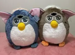 レトロファービー ぬいぐるみ vol.2 ファービー　青　茶色　ブルー　ブラウン