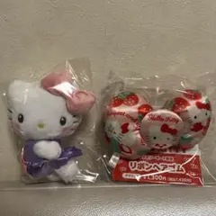 匿名♡ハローキティリボンヘアゴム&ハローキティマスコットコレクション