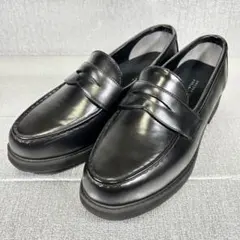 【美品】マッキントッシュフィロソフィー　黒コインローファーS 25~25.5のサムネイル