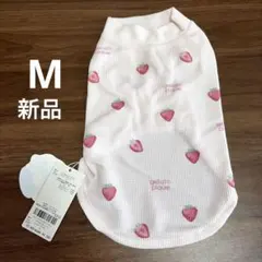 新品　Mサイズ　フルーツ柄ワッフルカットソープルオーバー　ピンクのサムネイル