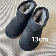 ブラック　スエード　ベビー　ブーツ　ムートンブーツ　13cm 男の子　女の子　冬
