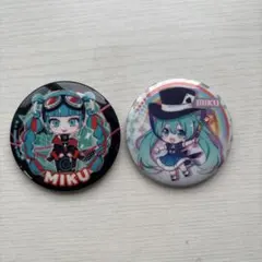 初音ミク 缶バッジ 2個セット