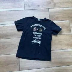激レア　《 stussy✖️ABATHINGAPE 》 キッズ服　110サイズのサムネイル
