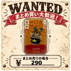 ハムスケ　amiibo あつ森　アミーボカード