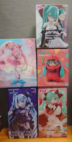 最新プライズフィギュア 9点セットまとめ売り初音ミク時崎狂三 喜多川