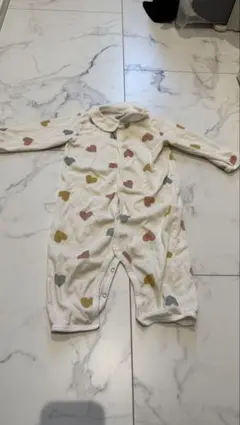 PETIT BATEAU ハート柄ロンパース 12m