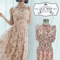 snidel フリルプリーツワンピース