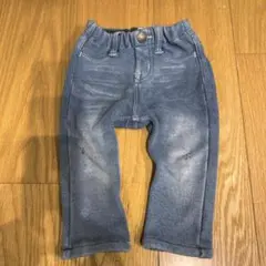 F.O.kids デニム風パンツ　裏起毛　80