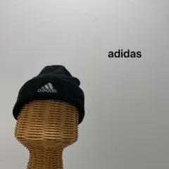 adidas ニット帽 帽子 キャップ ビーニー 刺繍ロゴ パフォーマンスロゴ