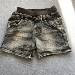 グレー デニム ハーフパンツ 130cm 西松屋