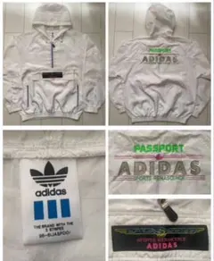 美品 80s 90s adidas passport ANORAK JKT XL