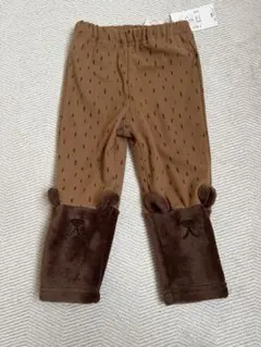 ラポシェビスキュイ（La poche biscuit）　裾切替くまレギンス