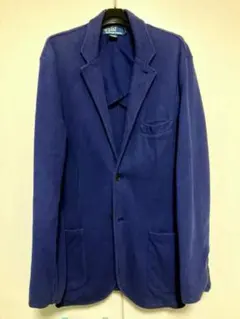 Polo Ralph Lauren ニットジャケット ネイビー ポロ生地 Mのサムネイル