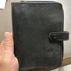 黒い合成皮革システム手帳 6リング