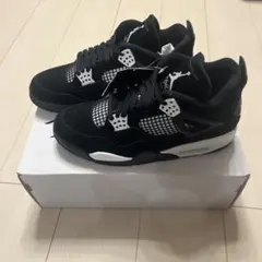 27.5cm NIKE AIR JORDAN 4 WHITE THUNDER