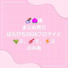 カラフルピーチ　ぱらぴち2026ブロマイド　まとめ売り　うり　じゃぱぱ　たっつん