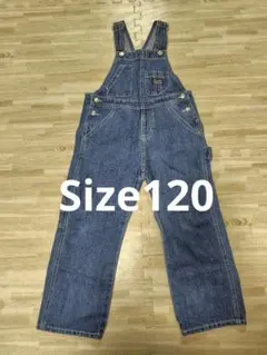 ダークデニム　オーバーオール　ブリーズ　BREEZE　120