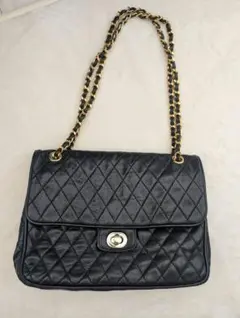 BALLY キルティング チェーン ショルダーバッグ ブラック 希少