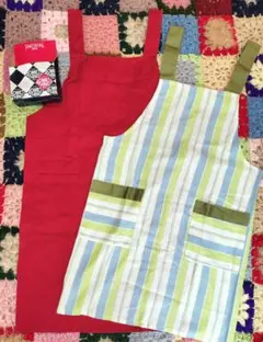 新品＋美品 エプロン 2枚 EDWIN × SOMETHING サムシングのサムネイル