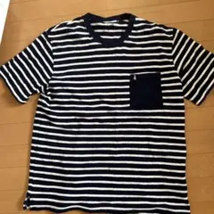 美品 Hush Puppies ストライプ Tシャツ Lサイズ