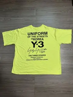 Y-3 Tシャツ イエロー 半袖