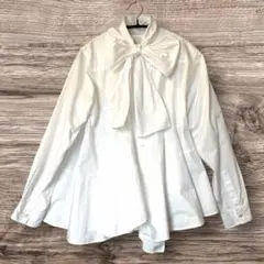 デパリエDEPAREILLE フリルカラーブラウス 36 ブルー | Mercari