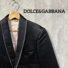【希少】D&G ドルチェ&ガッバーナ サテンジャケット パイピング テーラード