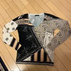 希少カラー エトロ セーター ニット 総柄 ペイズリー 近年モデル シルク混 希少カラー エトロ セーター ニット 総柄 ペイズリー 近年モデル