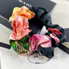 【美品】プラダ ベルベット パープルシュシュ PRADA ベルベット シュシュ パープル - メルカリ