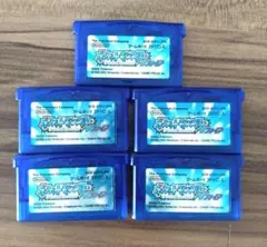 【ジャンク】GBA ポケットモンスター サファイア 5本セット