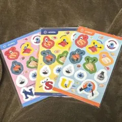 スンスン　スシローコラボ シール 3種