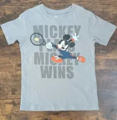 ミッキー テニス Tシャツ グレー　130 ユニクロ　UT