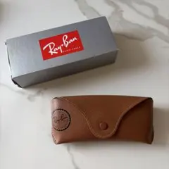 Ray-Ban メガネケース ブラウン レザー