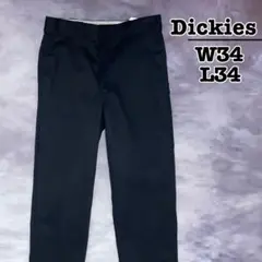 Dickies　874　ワークパンツ　ブラック　ストレート　W34 L34　古着