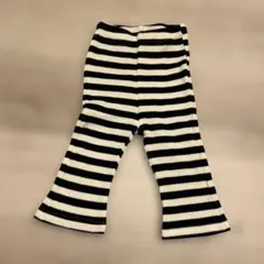 BREEZE ワッフル生地　フレアパンツ 80