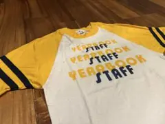 80s Champion トリコタグ USA製 フットボールT M シミ有