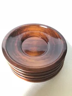 【匿名配送‼️】木製 ❣️コースター ❣️5枚セット❣️