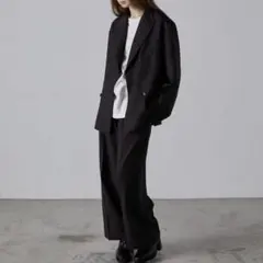 CLEL ナチュラル シャンブレー セットアップ ブラック Sサイズ - メルカリ