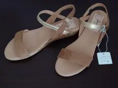 新品未使用　gaimo　ガイモ　バイカラーストラップサンダル