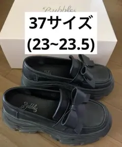 BUBBLES バブルス リボンローファー 黒 37サイズのサムネイル