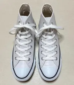 コンバース　オールスター　レザー　HI　ホワイト　23.5cm　新品